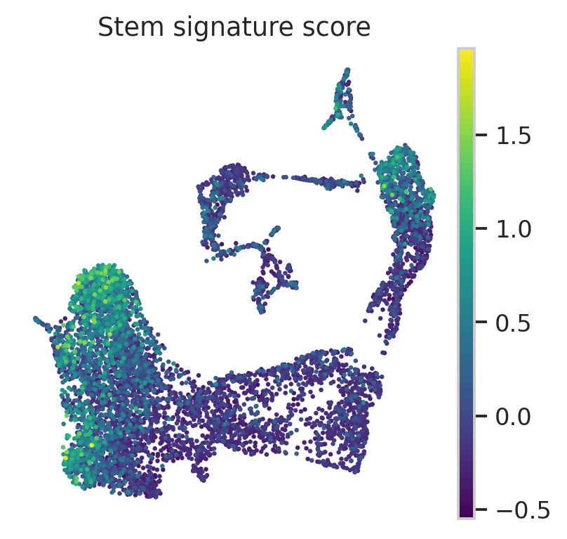Haber stem signature UMAP