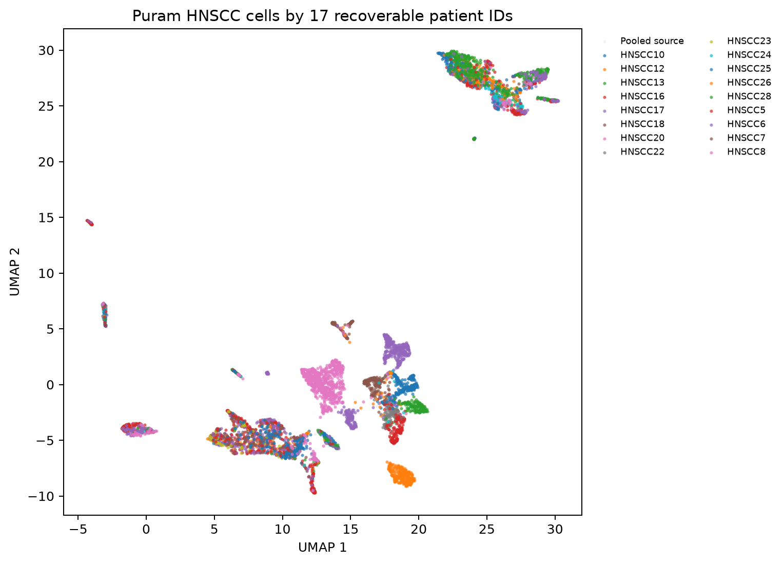 Puram HNSCC patient UMAP